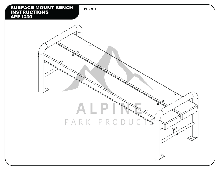 Modern Backless Bench