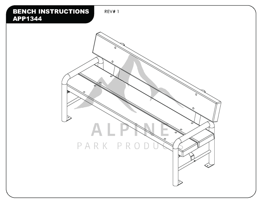 Modern Park Bench