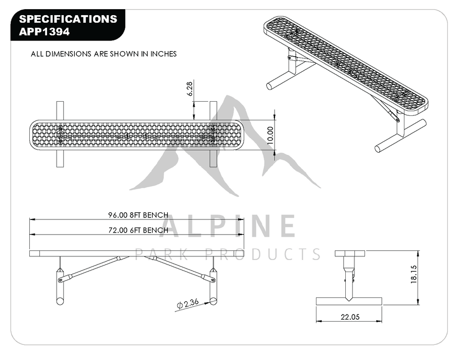 SuperSaver™ Outdoor Players Bench