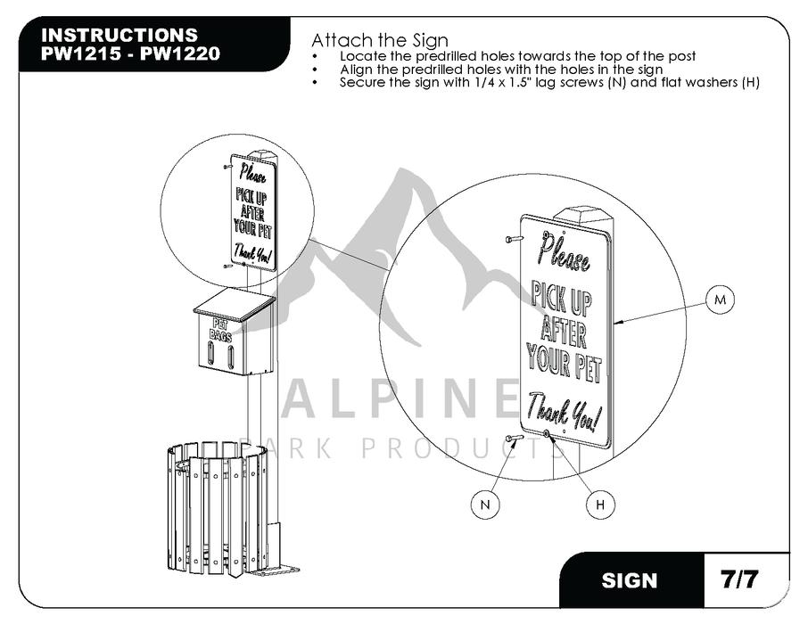 Standard Pet Waste Stations