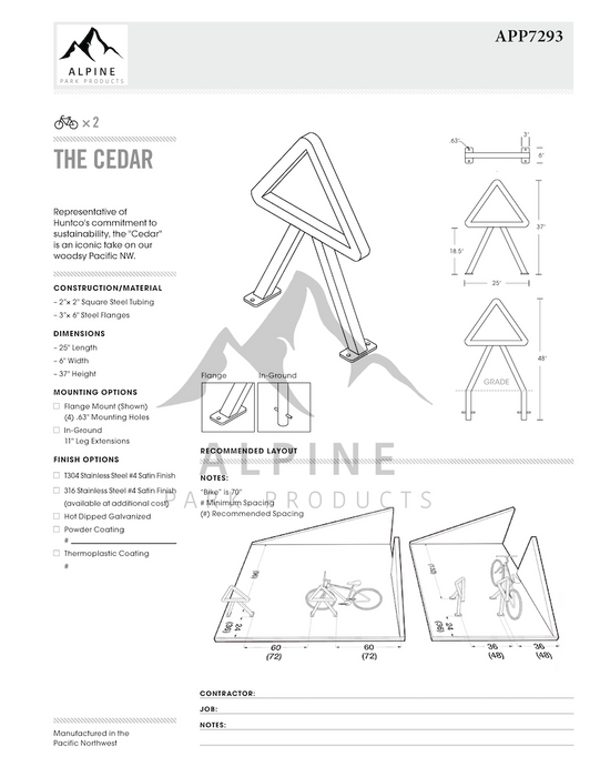 The Cedar Bike Rack