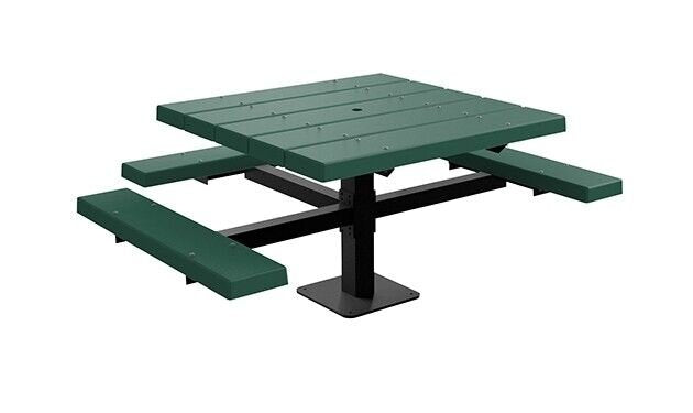 Providence Square Pedestal Wheelchair Accessible Picnic Table